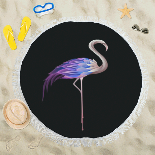 flamingo Circular Beach Shawl 59"x 59"