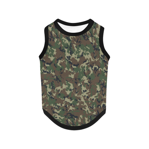 Forest Camouflage Pattern All Over Print Pet Tank Top