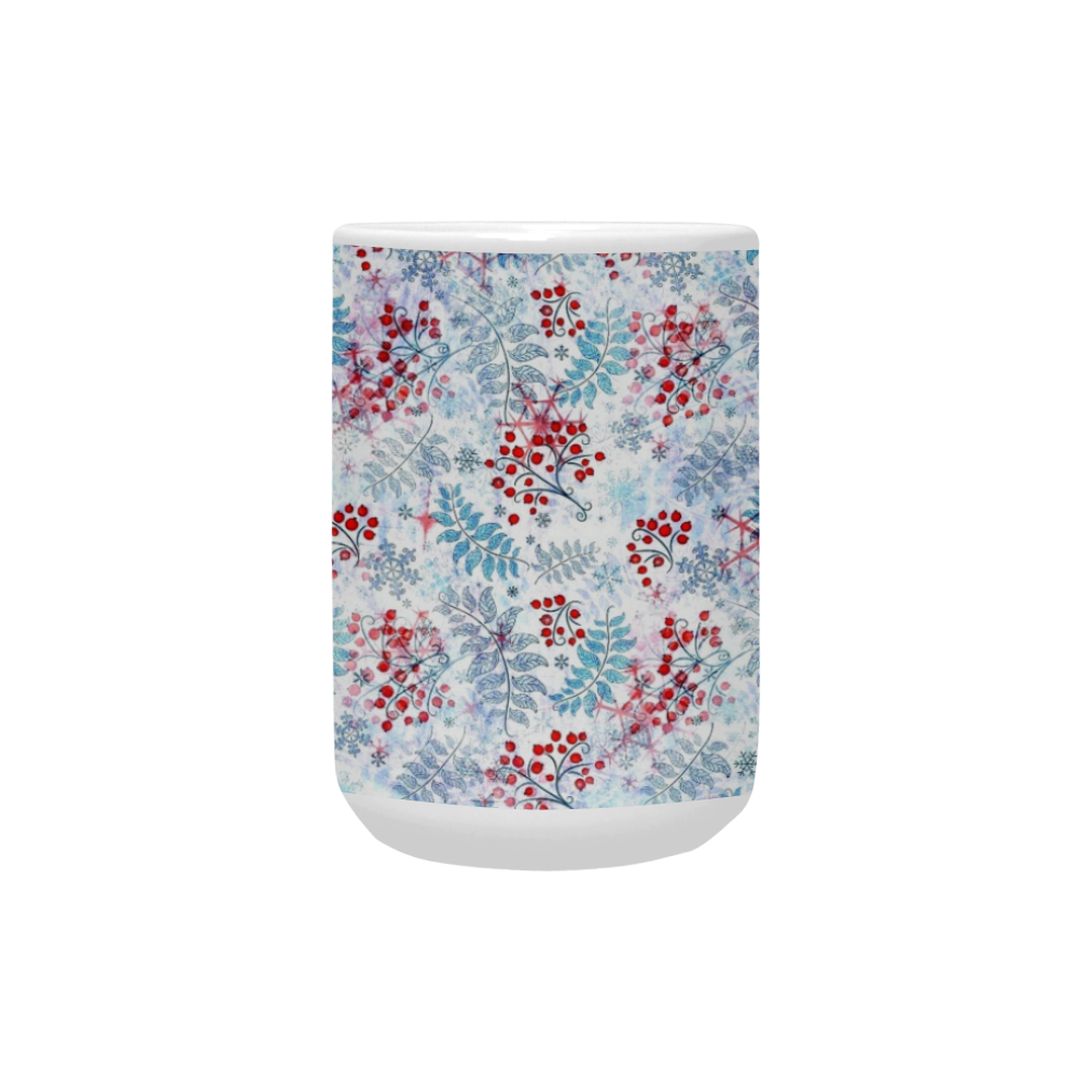 So Winter Pattern by K.Merske Custom Ceramic Mug (15OZ)