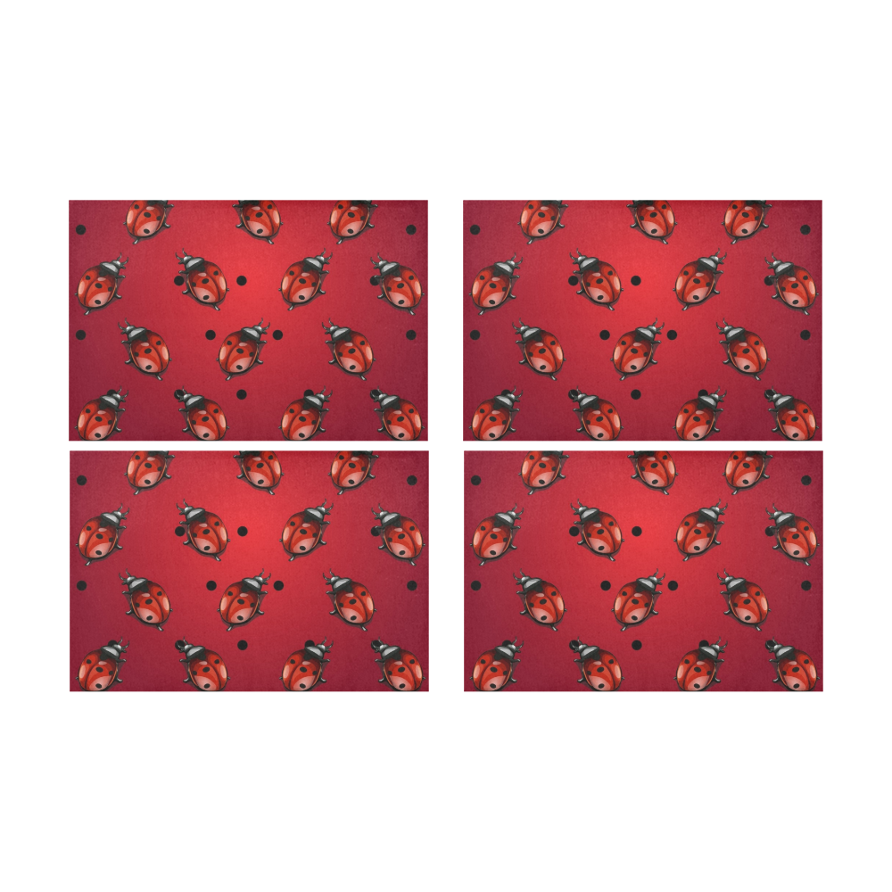 Red Ladybugs Placemat 12’’ x 18’’ (Set of 4)