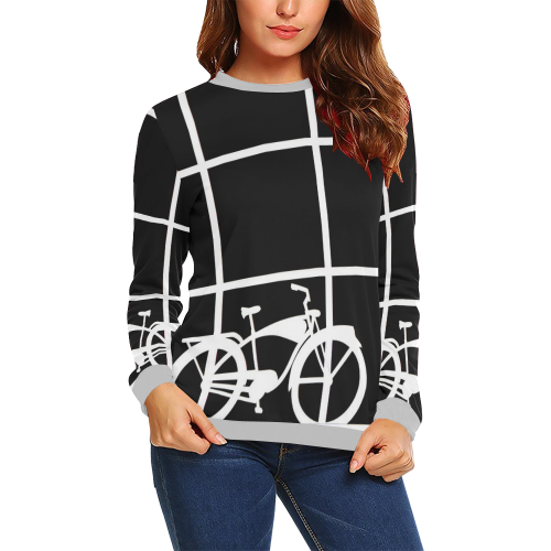DSC_6290dQzGGRRBB All Over Print Crewneck Sweatshirt for Women (Model H18)