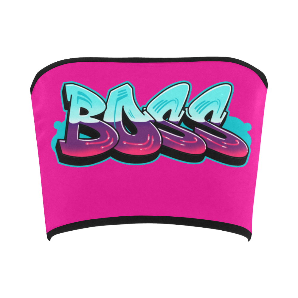 Graffiti Boss Pink Bandeau Top