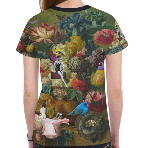 Old Masters Twist New All Over Print T-shirt for Women (Model T45)