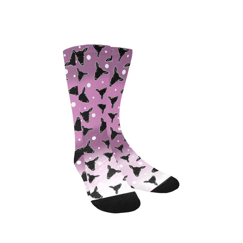 deer dots ombre Custom Socks for Women