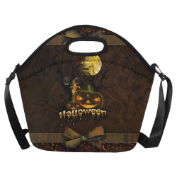 Halloween pumpkin Neoprene Lunch Bag/Large (Model 1669)
