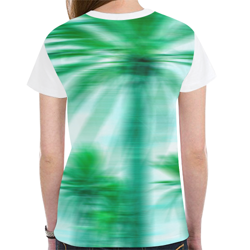 Palm Beach New All Over Print T-shirt for Women (Model T45)