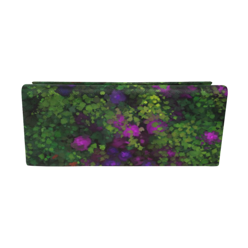 Wild Rose Garden, Oil painting. Red, purple, green Custom Foldable Glasses Case