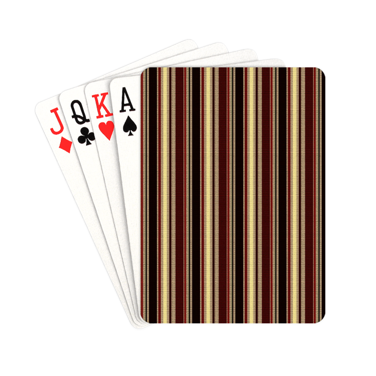 Dark textured stripes Playing Cards 2.5"x3.5"