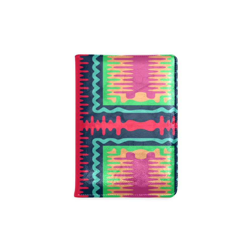 Waves in retro colors Custom NoteBook A5
