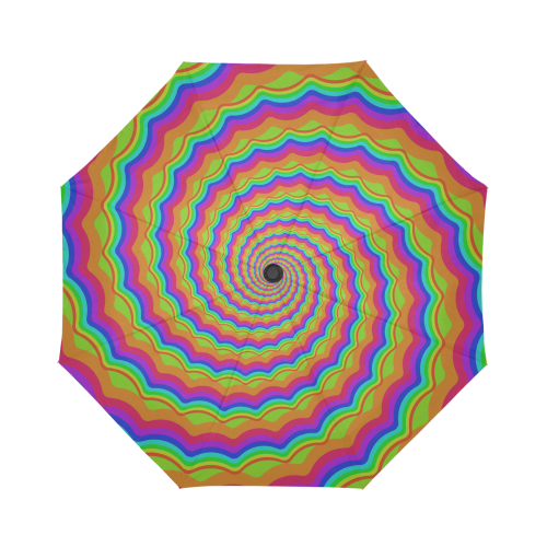 Rainbow spiralysis Auto-Foldable Umbrella (Model U04)