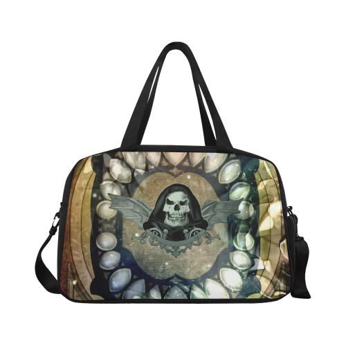 Awesome scary skull Fitness Handbag (Model 1671)