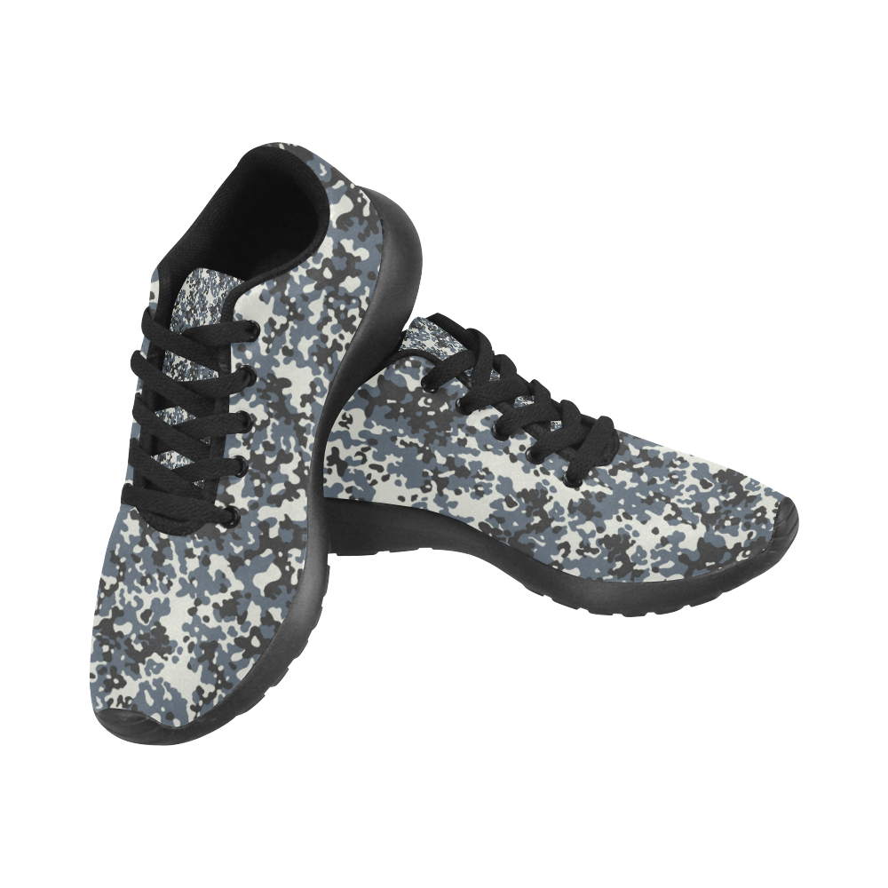 Urban City Black/Gray Digital Camouflage Men’s Running Shoes (Model 020)