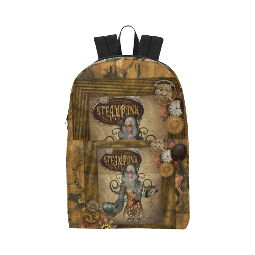 Steampunk lady with owl Unisex Classic Backpack (Model 1673)