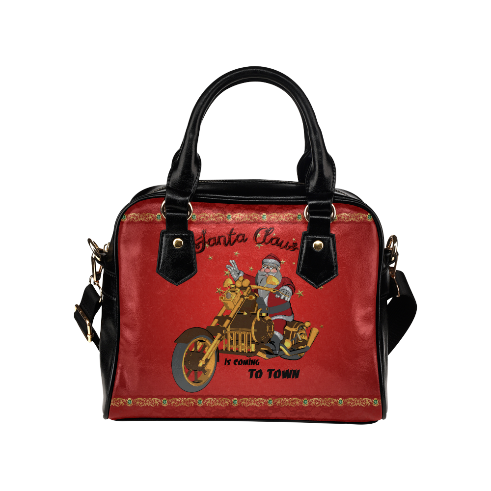 Santa Claus wish you a merry Christmas Shoulder Handbag (Model 1634)