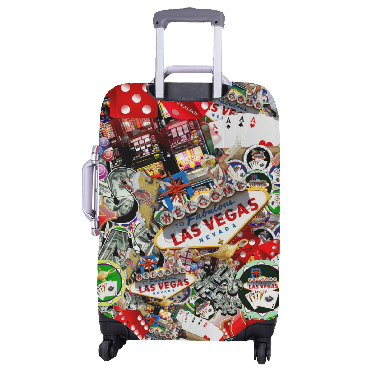 Las Vegas Icons - Gamblers Delight Luggage Cover/Large 26"-28"