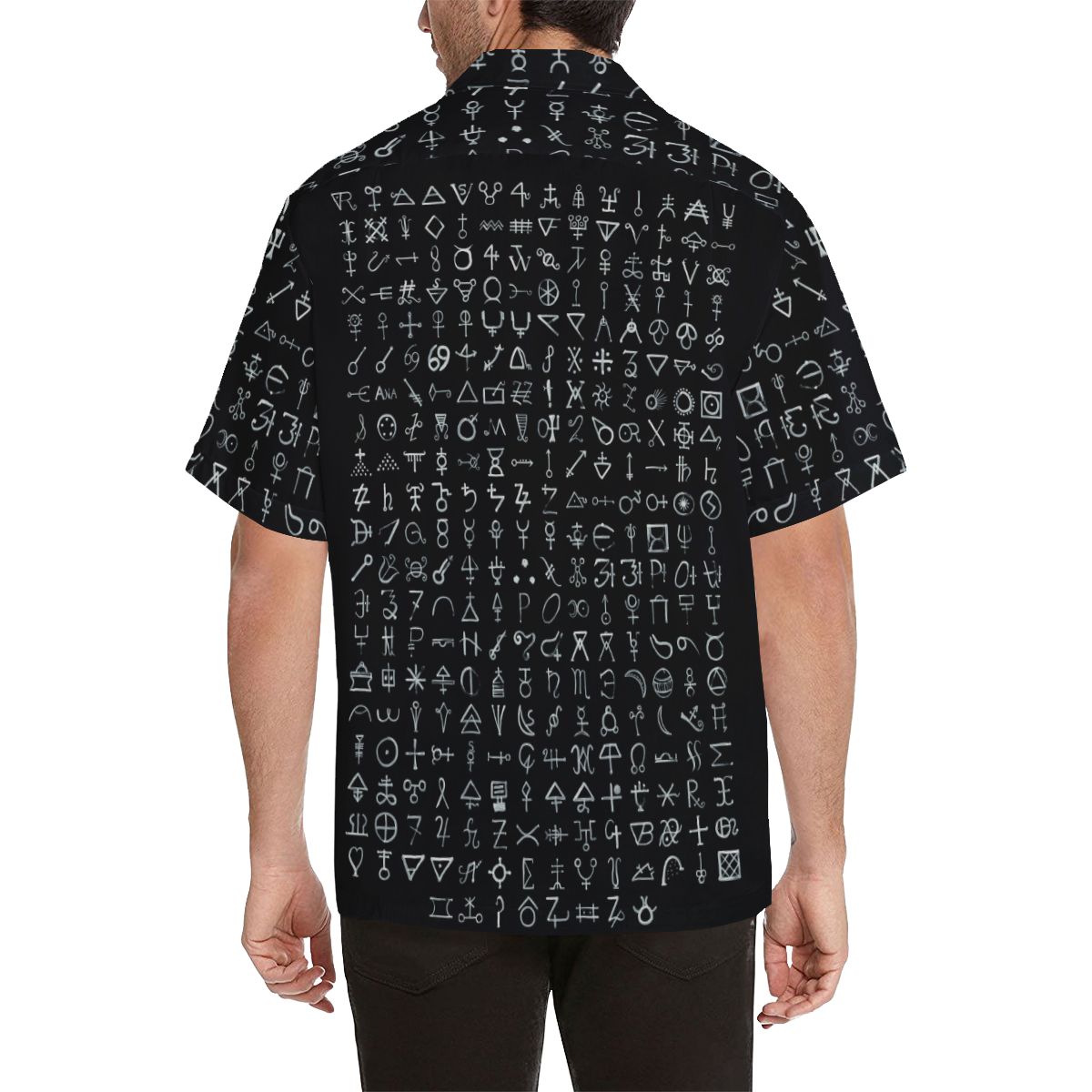 Alchemy Alchemical Runes Symbols Inverted Wetdryvac Hawaiian Shirt (Model T58)