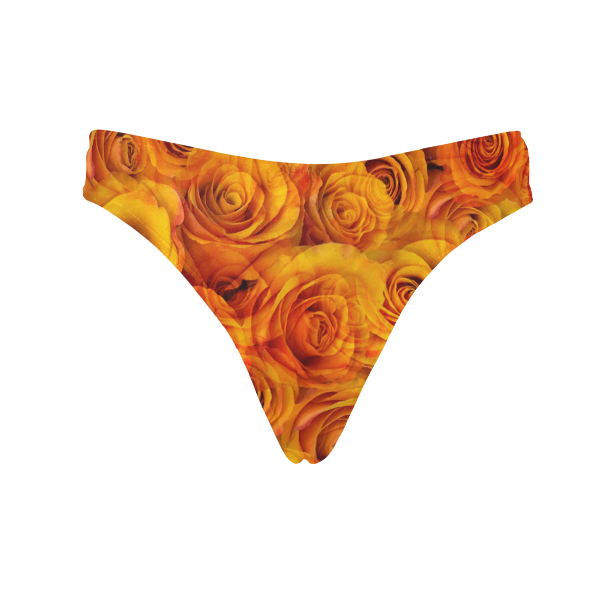 Grenadier Tangerine Roses Women's All Over Print Thongs (Model L30)