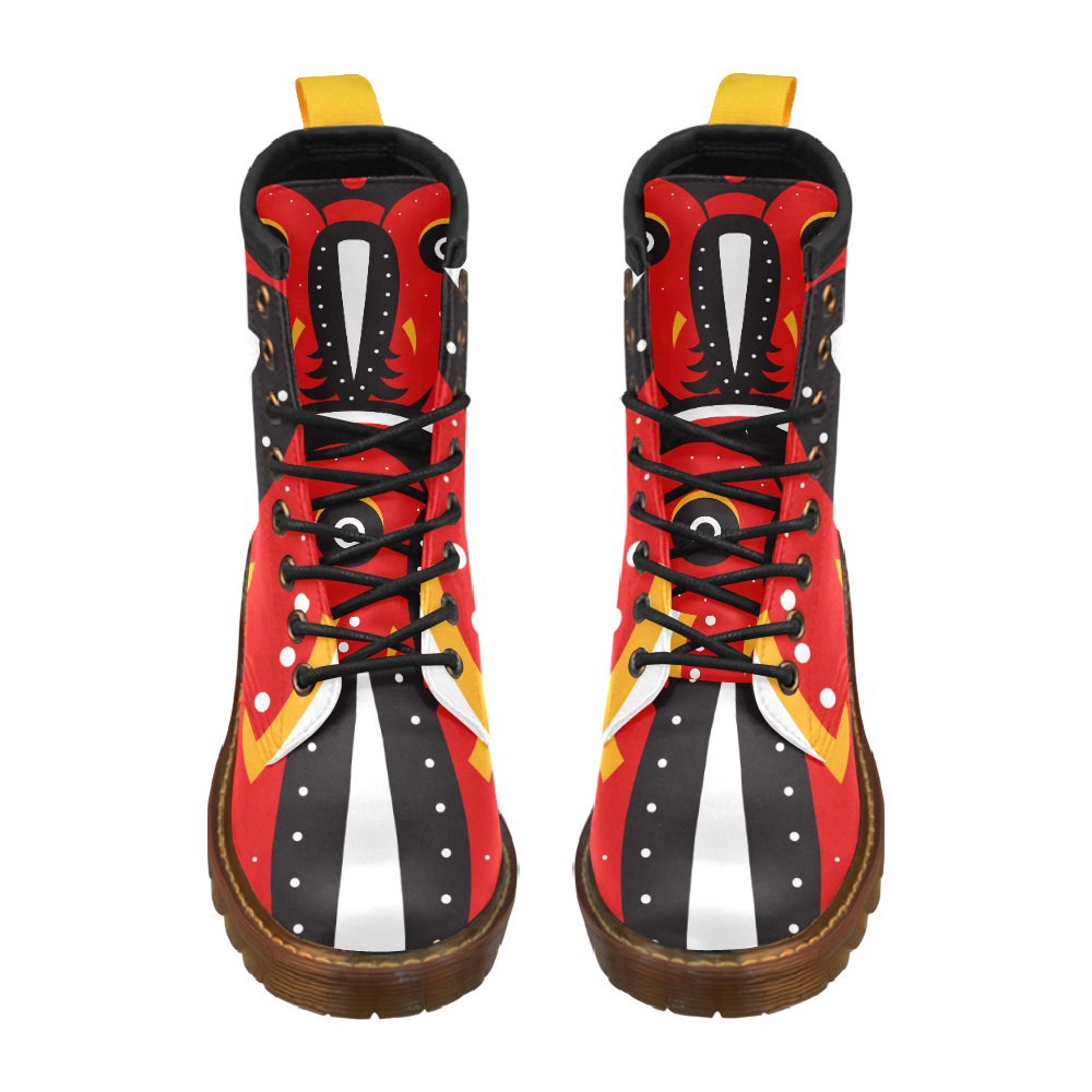 tribal ethnic High Grade PU Leather Martin Boots For Women Model 402H