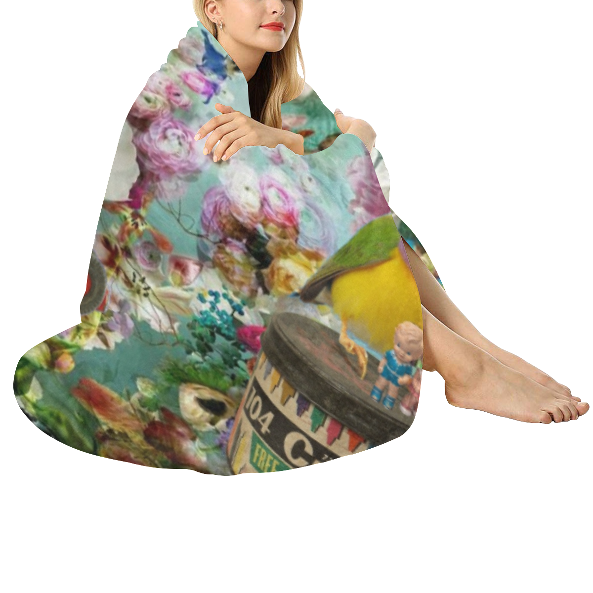 The Secret Garden Circular Ultra-Soft Micro Fleece Blanket 60"