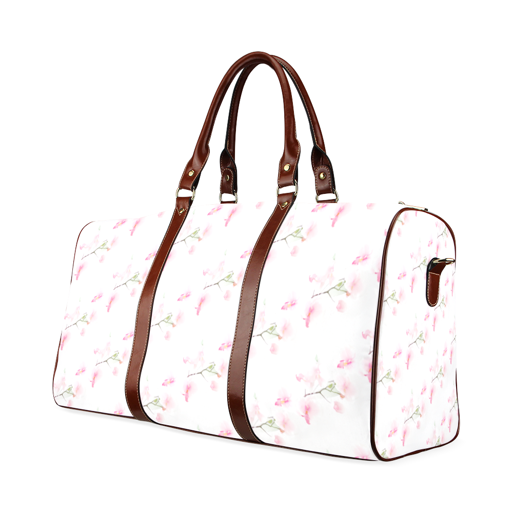 PATTERN ORCHIDÉES Waterproof Travel Bag/Small (Model 1639)