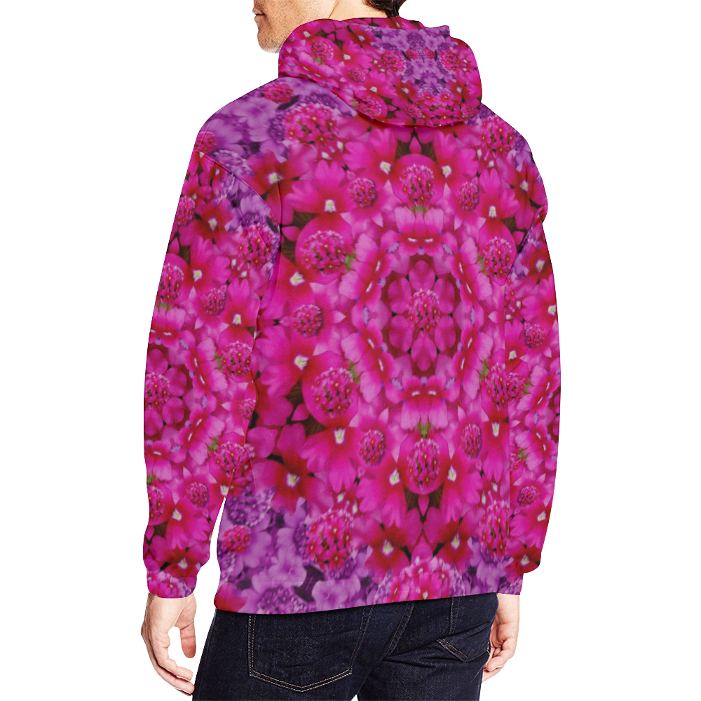flower suprise to love and enjoy All Over Print Hoodie for Men/Large Size (USA Size) (Model H13)