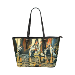 Let's Dance Leather Tote Bag/Small (Model 1651)