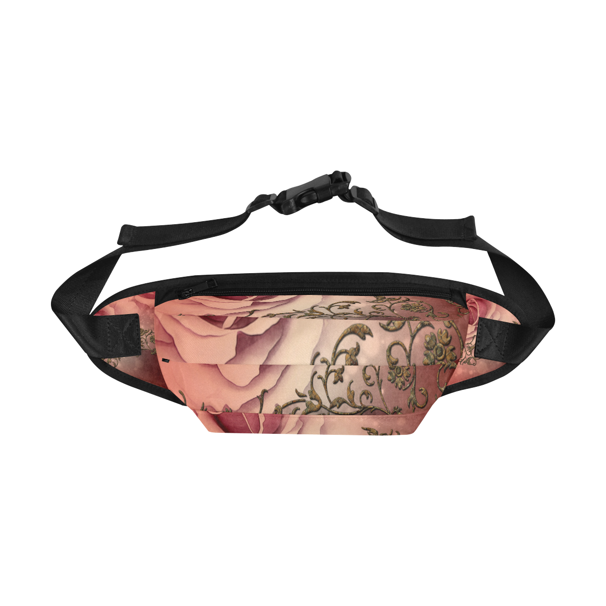 Wonderful roses with floral elements Fanny Pack/Large (Model 1676)
