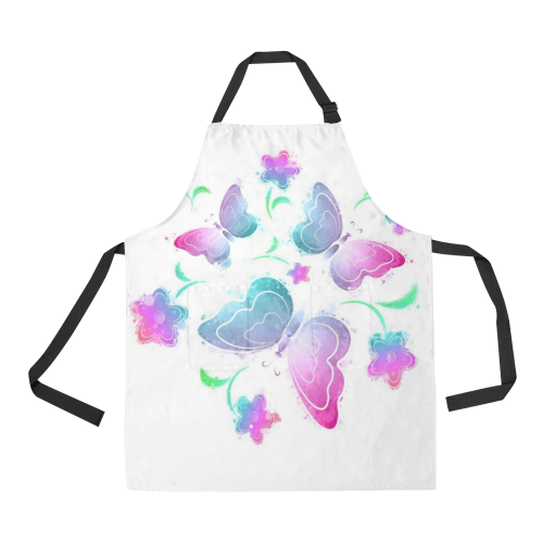 Watercolor Butterfly All Over Print Apron