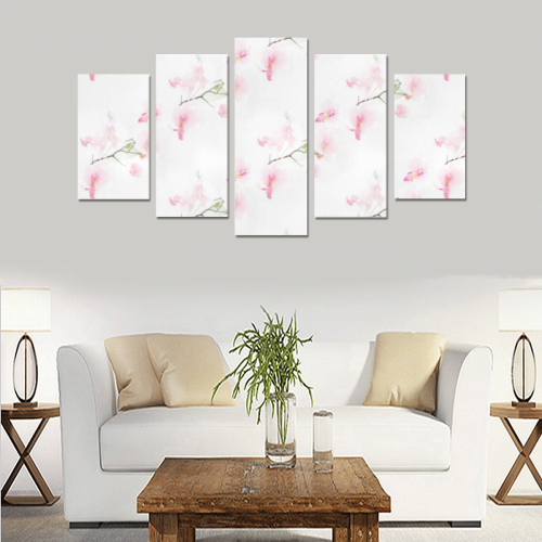 Pattern Orchidées Canvas Print Sets A (No Frame)