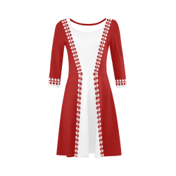 Classic Canada Dresses Sporty 3/4 Sleeve Sundress (D23)
