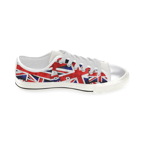 Union Jack British UK Flag Women's Classic Canvas Shoes (Model 018)
