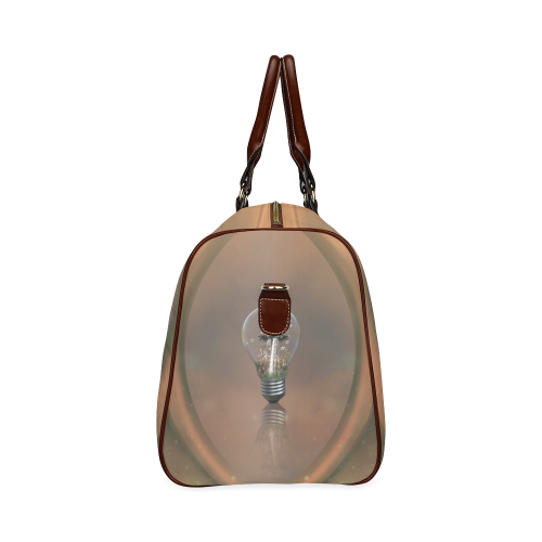 Light bulb with birds Waterproof Travel Bag/Large (Model 1639)