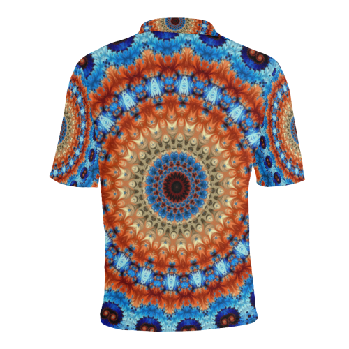 Kaleidoscope Men's All Over Print Polo Shirt (Model T55)