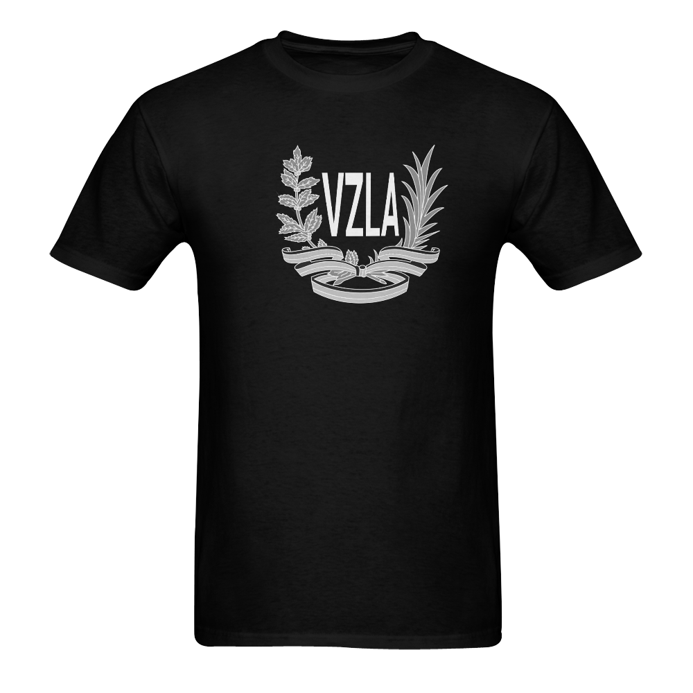 Black T shirt LOGO Men's T-Shirt in USA Size (Two Sides Printing)