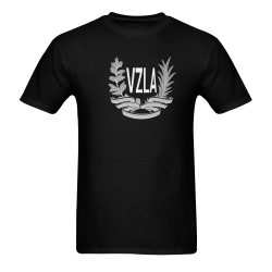 Black T shirt LOGO Men's T-Shirt in USA Size (Two Sides Printing)