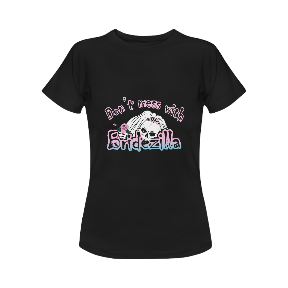 Bridezilla Skull Women's Classic T-Shirt (Model T17）