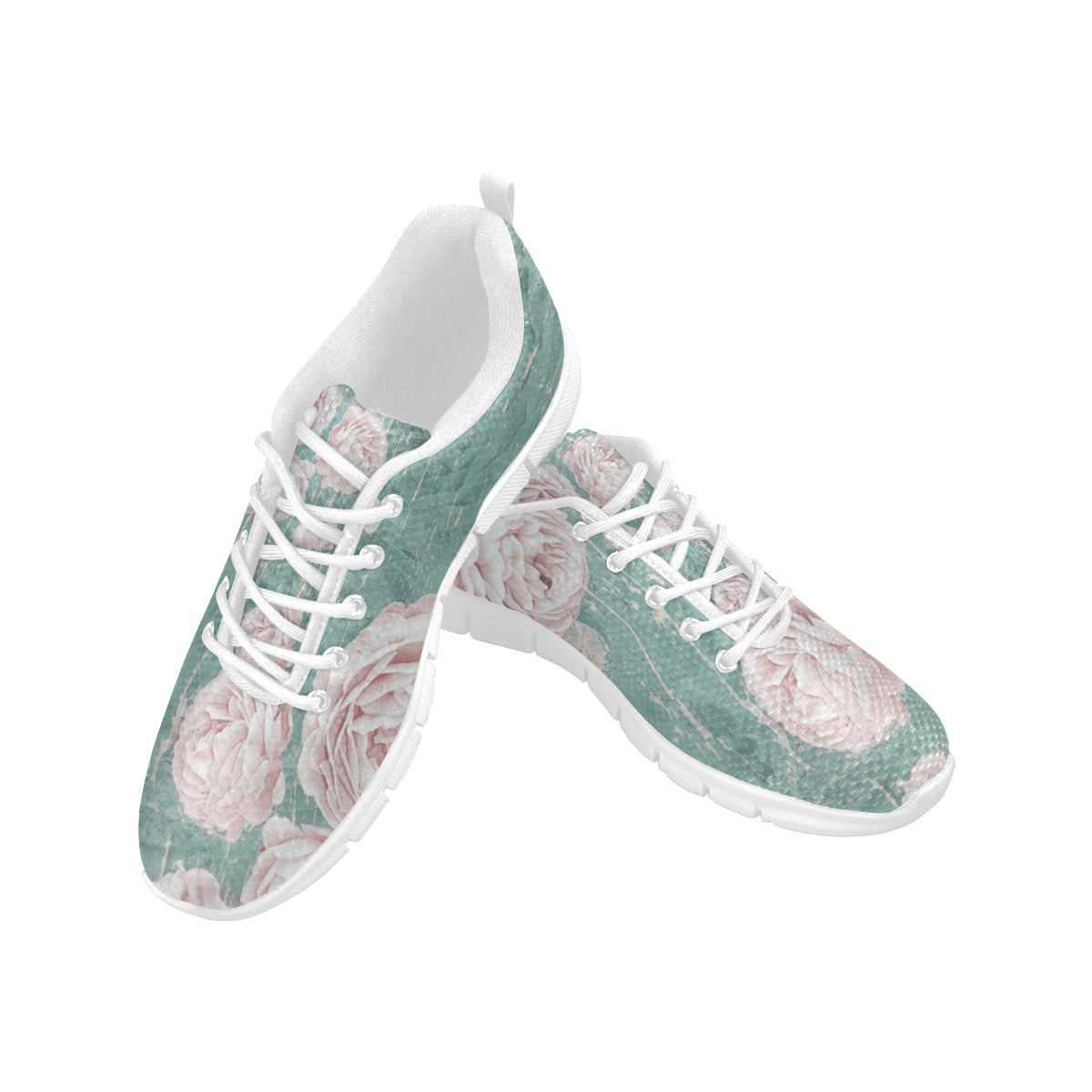 rose-3649068 Women's Breathable Running Shoes (Model 055)