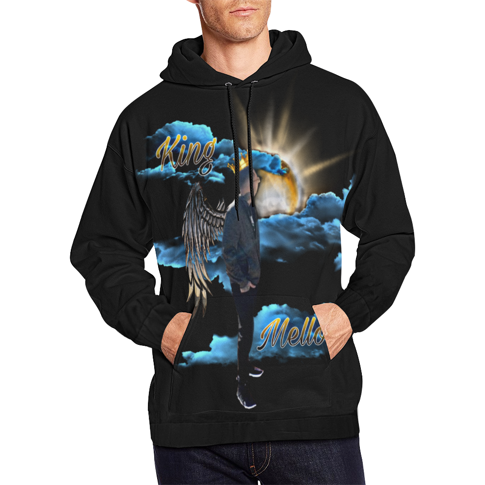 mello All Over Print Hoodie for Men/Large Size (USA Size) (Model H13)