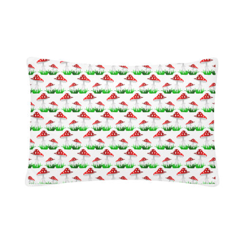 Toadstool red pattern Custom Pillow Case 20"x 30" (One Side) (Set of 2)