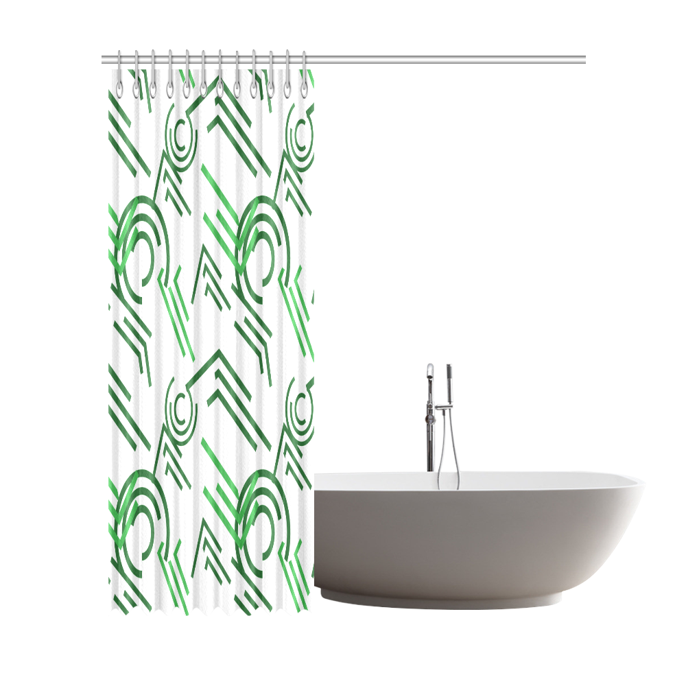 fashion design in the style of constructivism Shower Curtain 72"x84"