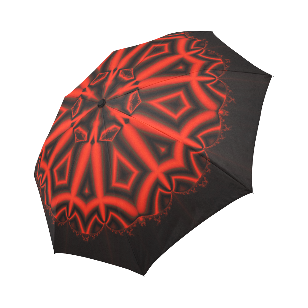 Red n black Auto-Foldable Umbrella (Model U04)