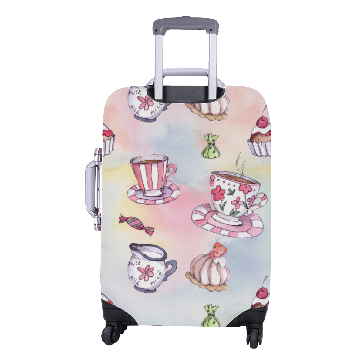 Coffee and sweeets Luggage Cover/Medium 22"-25"