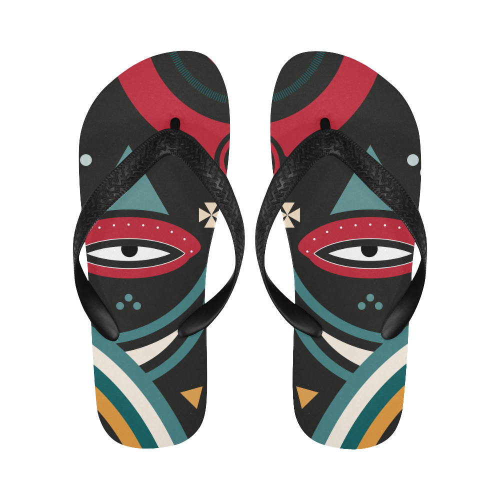 massai warrior Flip Flops for Men/Women (Model 040)