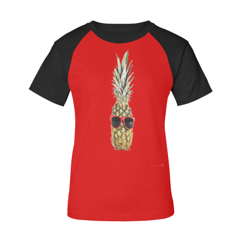 pineapple Women's Raglan T-Shirt/Front Printing (Model T62)