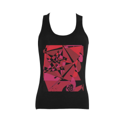 Abstract #8 S 2020 Women's Shoulder-Free Tank Top (Model T35)