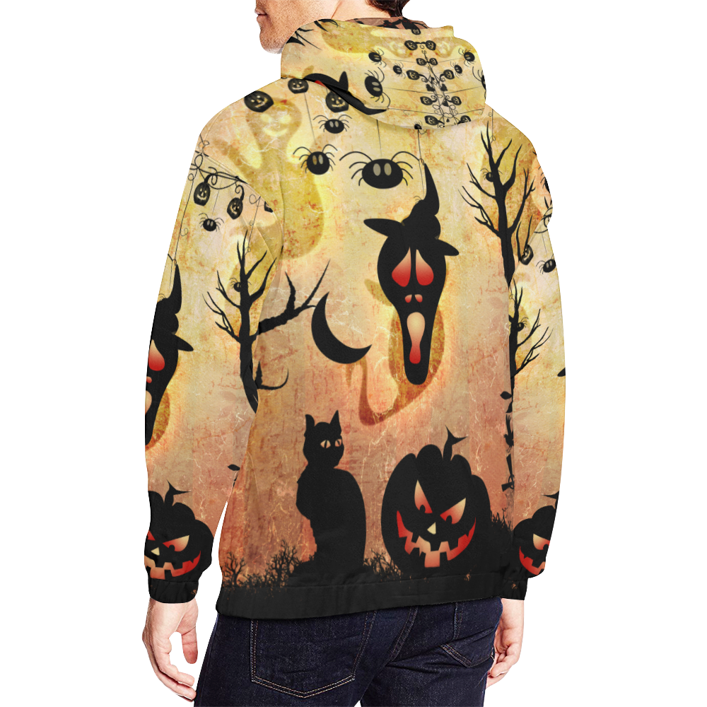 Funny halloween design All Over Print Hoodie for Men (USA Size) (Model H13)