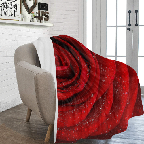 Red rosa Ultra-Soft Micro Fleece Blanket 60"x80"