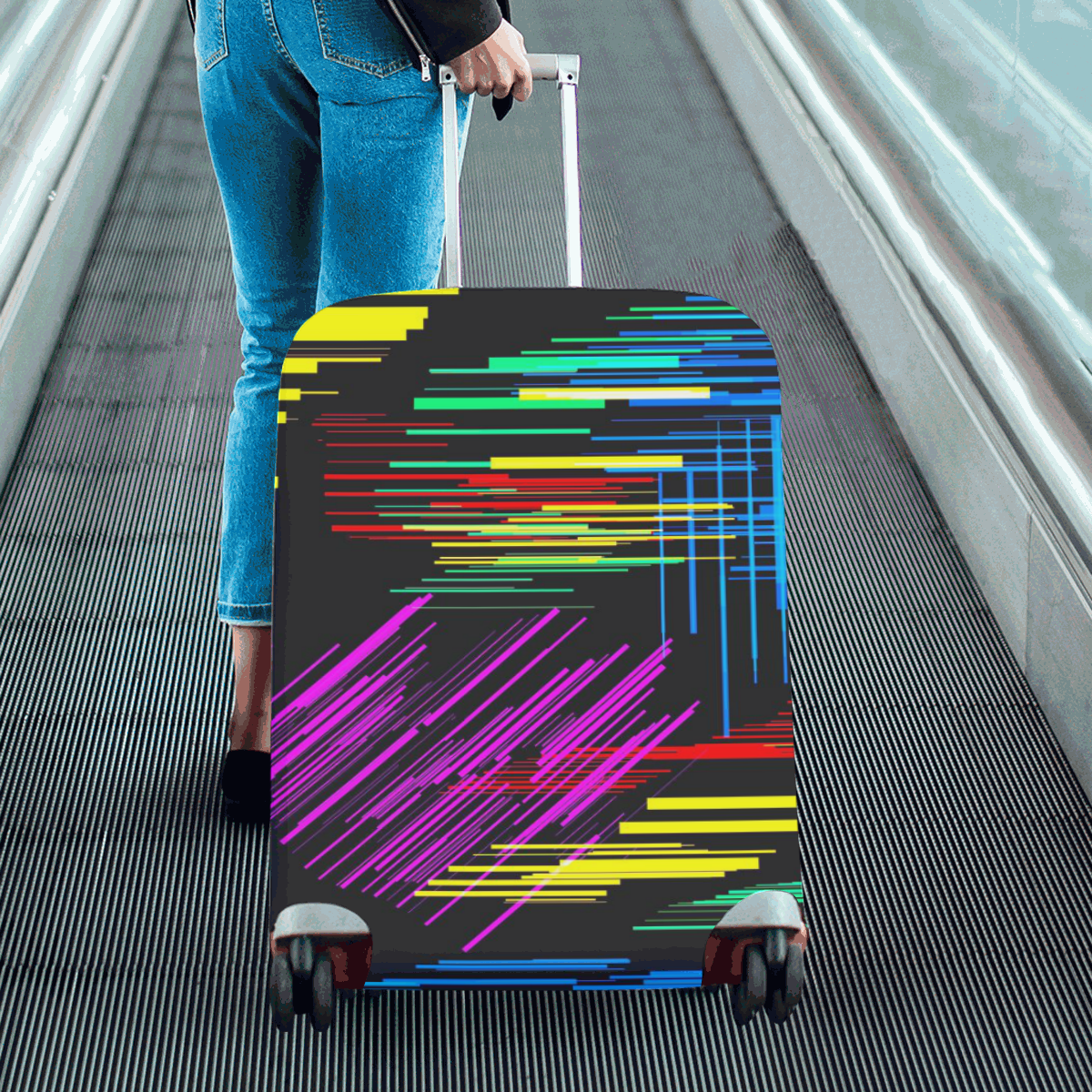 New Pattern factory 2A by JamColors Luggage Cover/Large 26"-28"