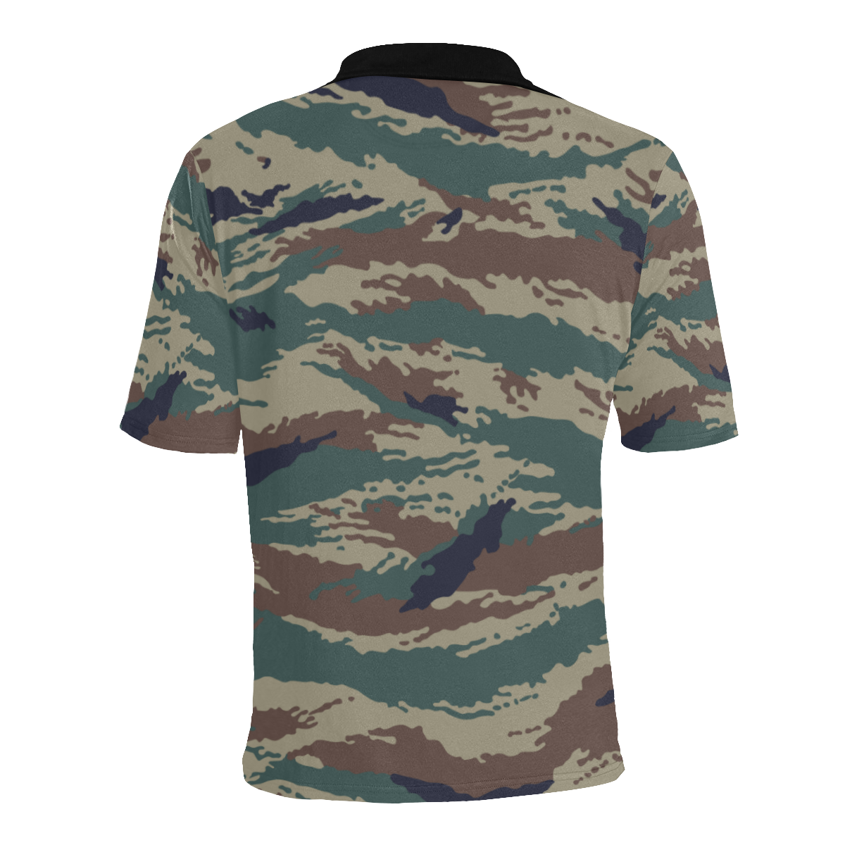 russian woodland Kamysh Camouflage Men's All Over Print Polo Shirt (Model T55)