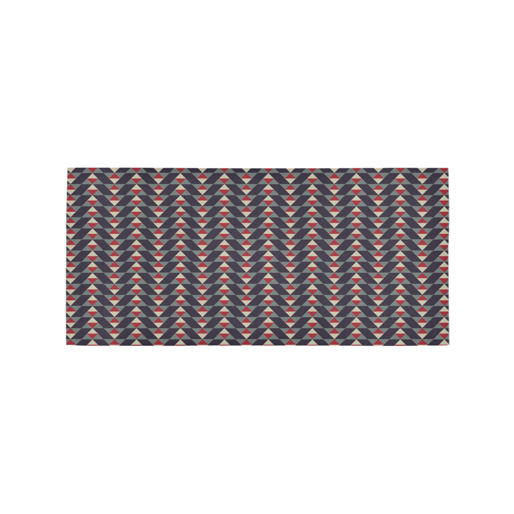 Mayan Pattern Dark Area Rug 7'x3'3''